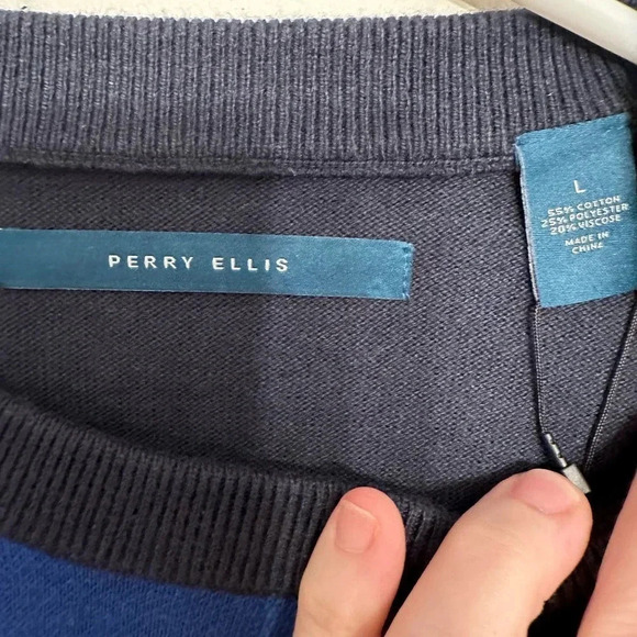 Perry Ellis NWT’s men’s pullover crew neck long sleeve sweater. Size large - Picture 8 of 8